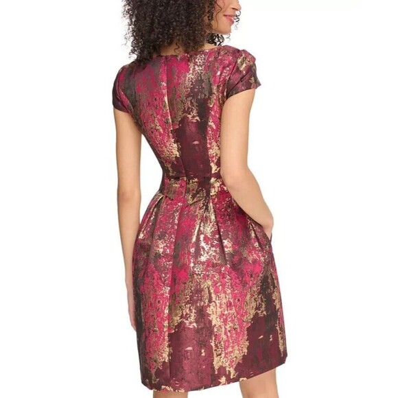 Vince Camuto Pink and Gold Mini Dress - Picture 3 of 13